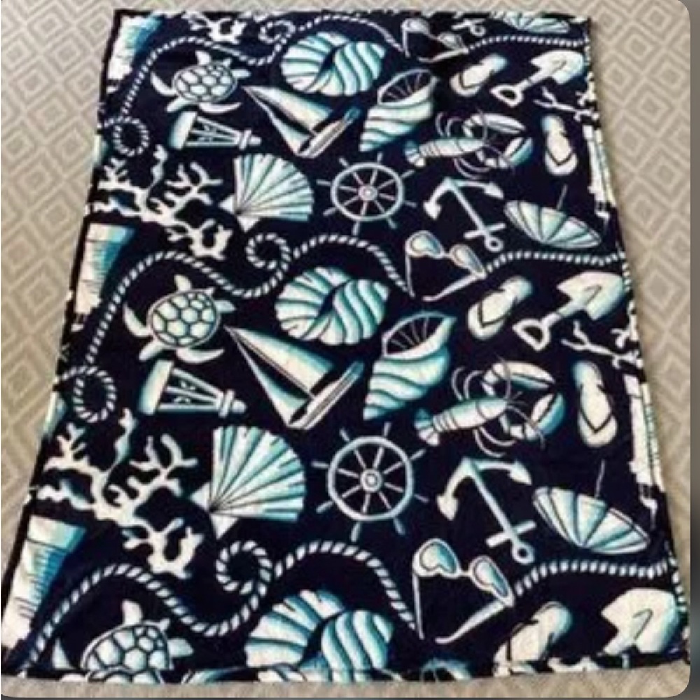 Vera Bradley Travel Blanket “Shore Enough”